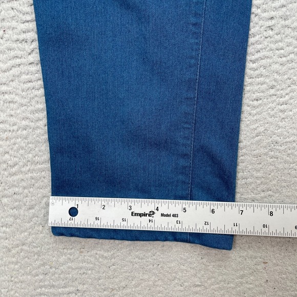Blue Delta Jeans Men's Size 30X31 Blue Denim 5 Pocket Custom Made Stretch - Picture 8 of 11